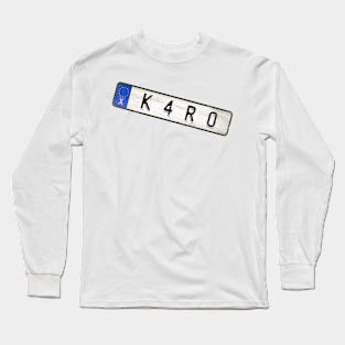 Karo - License Plate Long Sleeve T-Shirt